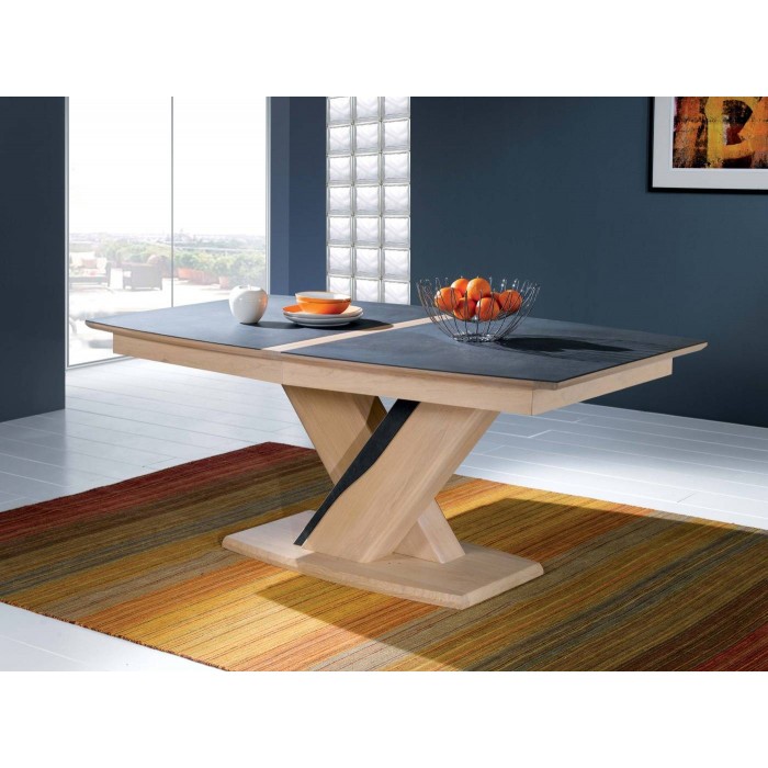 Table haute - tonneau métal bois
