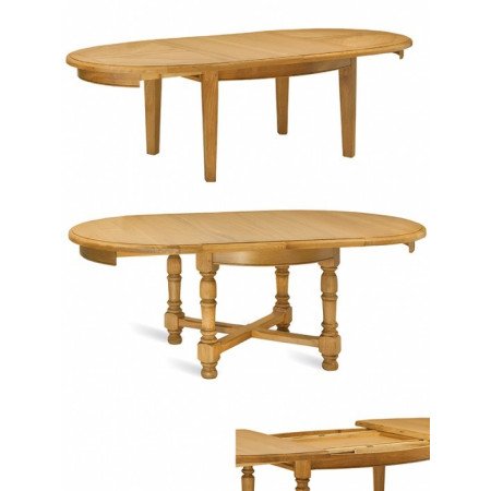Table ronde ou ovale à panneaux - Mercier Table ronde ou ovale à panneaux - Mercier